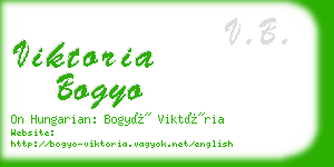 viktoria bogyo business card